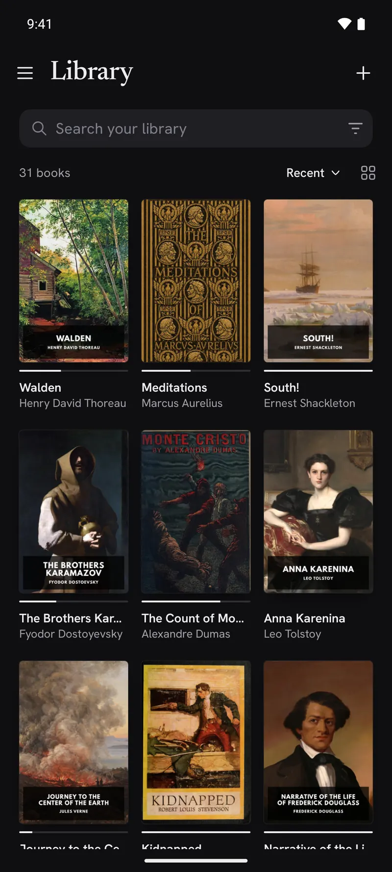 The Particle library on a phone