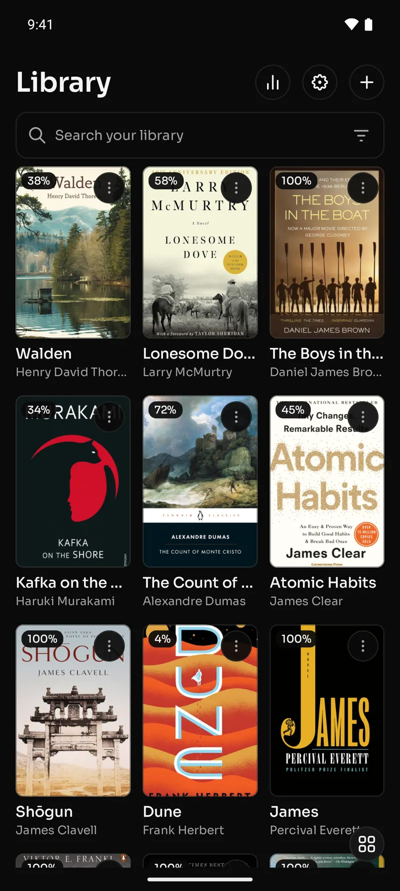 The Particle library on a phone