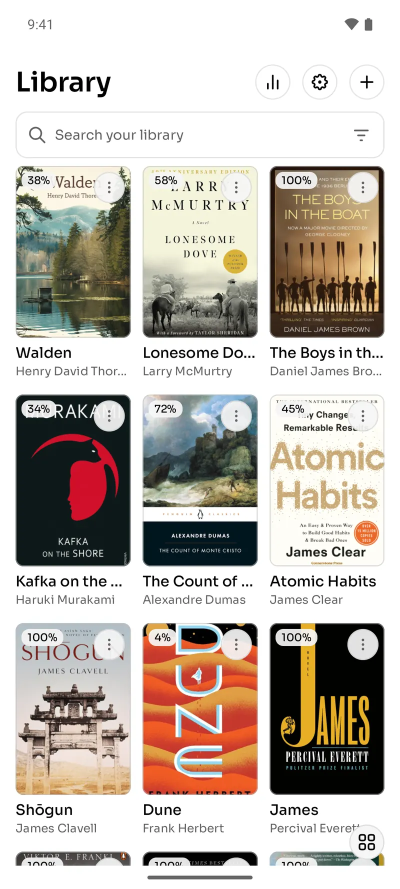 The Particle library on a phone