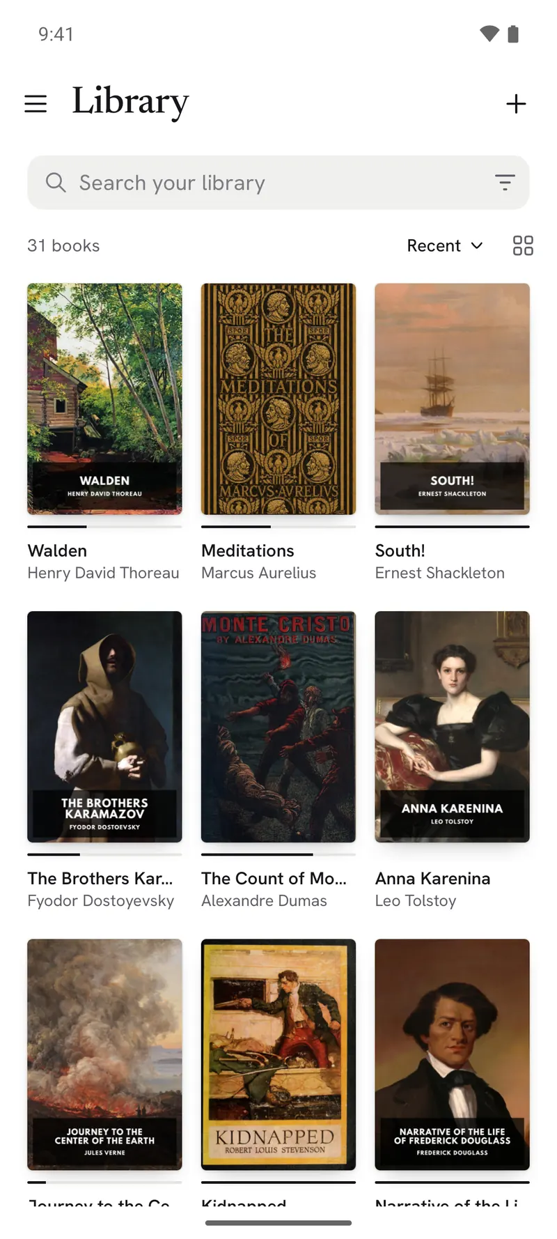 The Particle library on a phone