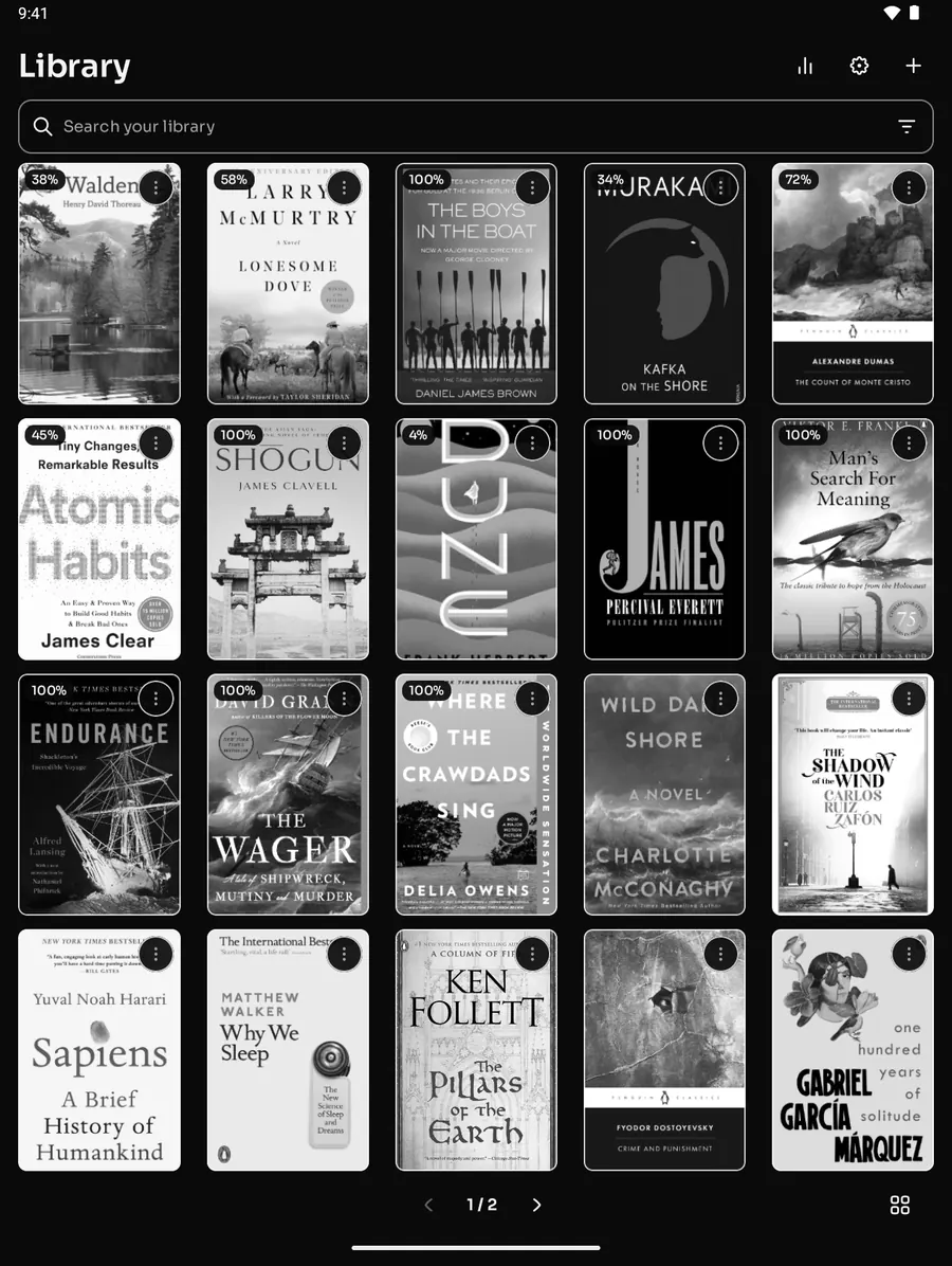 The Particle library on a phone