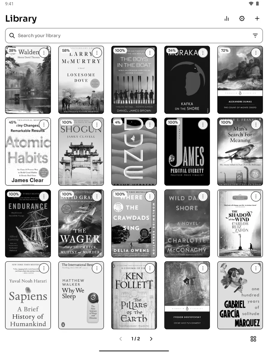 The Particle library on a phone