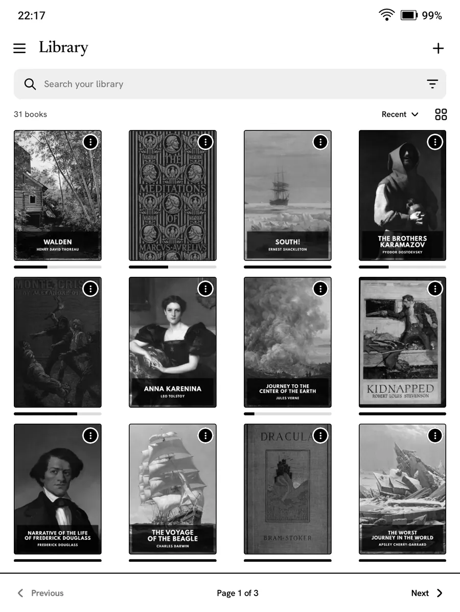 The Particle library on a phone