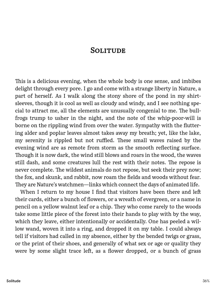 The same book on an e-ink tablet